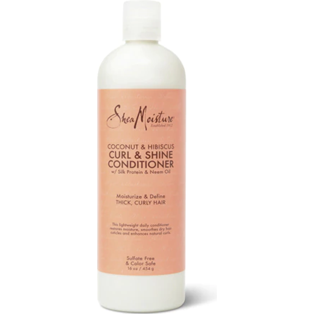SheaMoisture Coconut & Hibiscus Curl & Shine Conditioner for Thick Curly Hair 16 fl oz