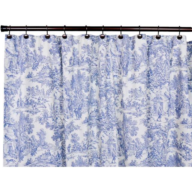 "Ellis Curtain Victoria Park  Shower Curtain  Blue 72.00"""""""" x 70.00"""""""""