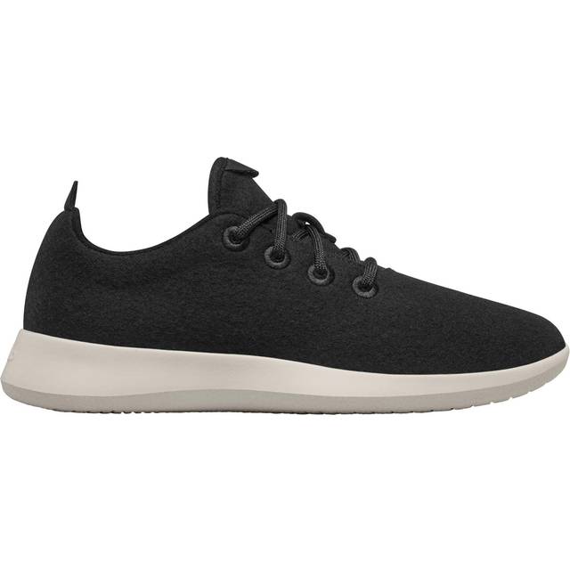 Allbirds Mens True Black (cream) Wool Runner Contrast-sole Low-top Trainers Eur 44 / 10 Uk Men - True Black (Cream)