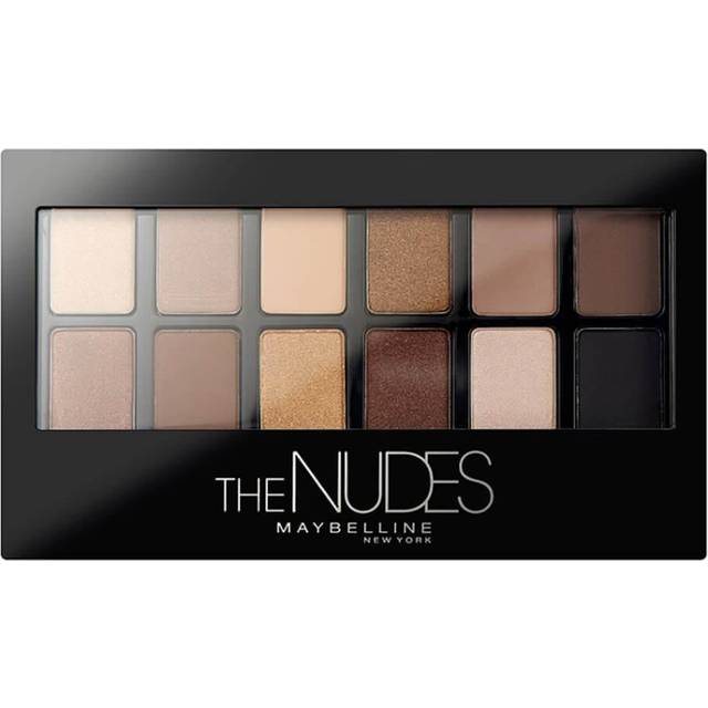 Maybelline New York Eye Shadow Palette, The Nudes Palette, 12 Färger