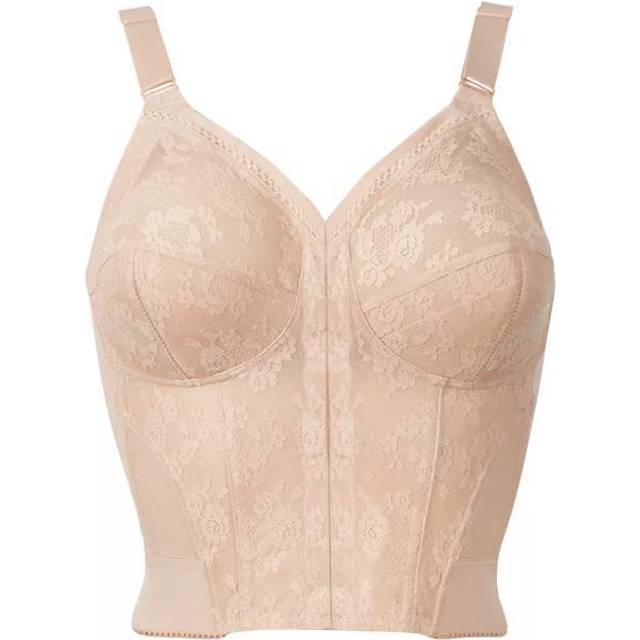 Triumph Womens Doreen L02 X Longline Non Wired Full Cup Bra - Beige Polyamide - Size 44DD