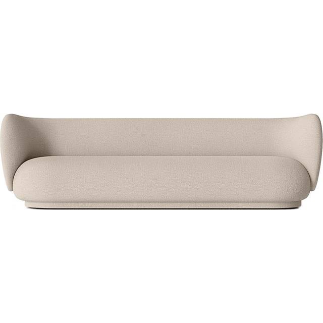 Rico Wool Boucle 4 Seater Sofa, Natural