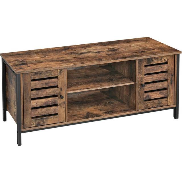 Industrial TV Console Unit, Rustic Brown
