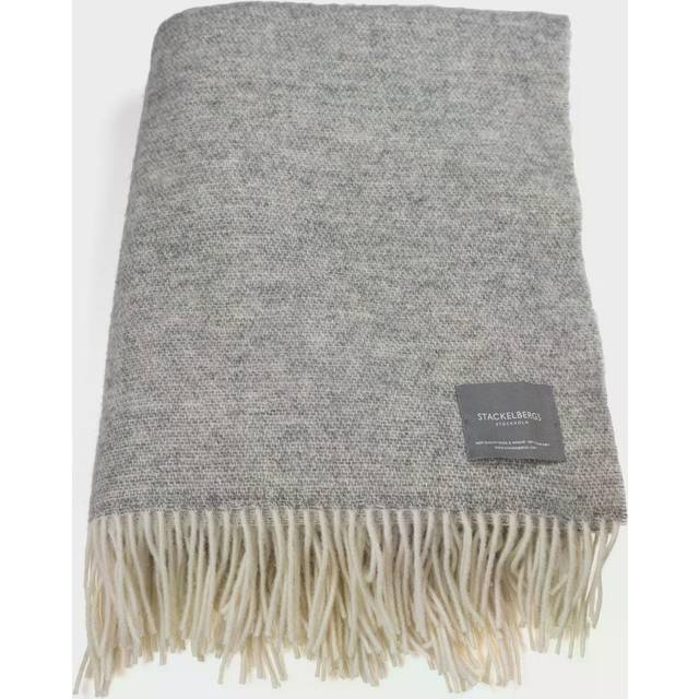 Stackelbergs Wool pläd grey & offwhite