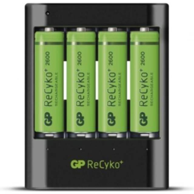 GP ReCyko U421 batteriladdare USB + 4 AA 2600mAh