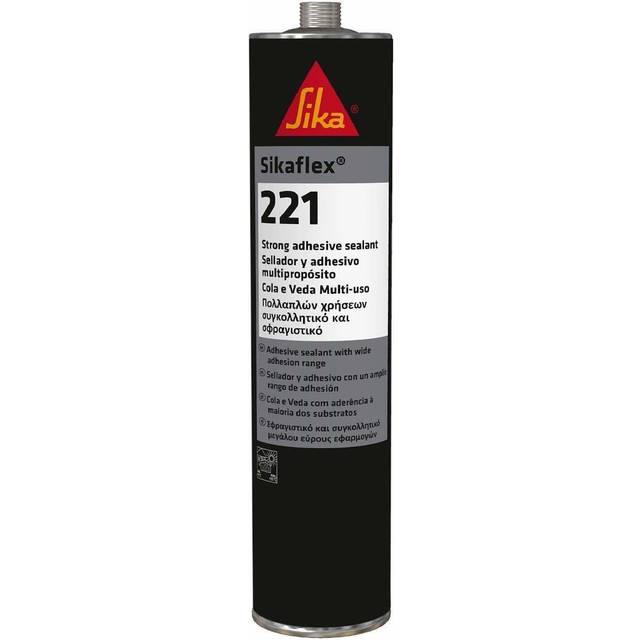 Polyurethandichtstoff Sikaflex®-221 - 0.3 L, 300 ml stahlgrau Kartusche SIKA