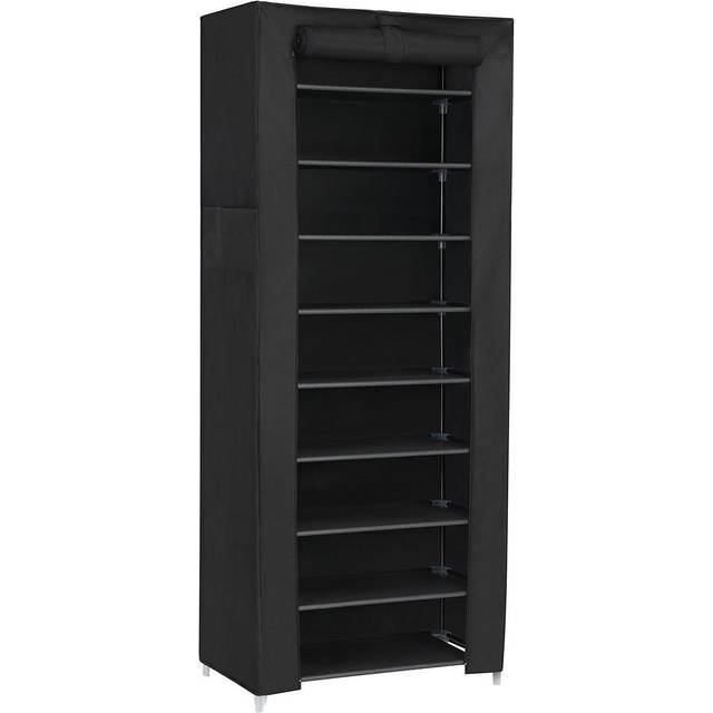 10 Tiers Shoe Rack, Black