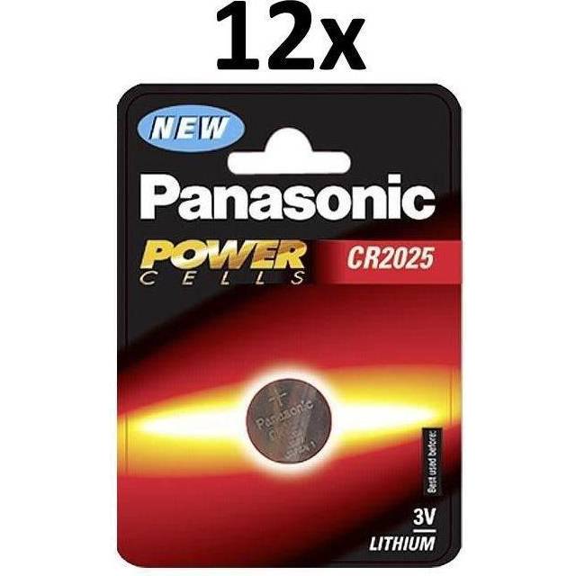 Connect - Panasonic Coin Cell Battery CR2025 3V 1pc x 12 30662