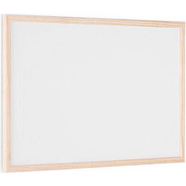 Bi-Office Basic Whiteboard Magnetic Surface Pine Wood Frame - 60 x 40cm