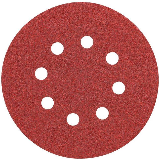 DEWALT DW4310 5-Inch 8 Hole 100 Grit Hook and Loop Random Orbit Sandpaper (25-Pack)