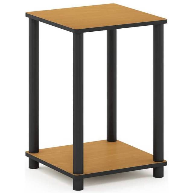 Furinno Turn-N-Tube End Table  1-Pack  Light Cherry/Black