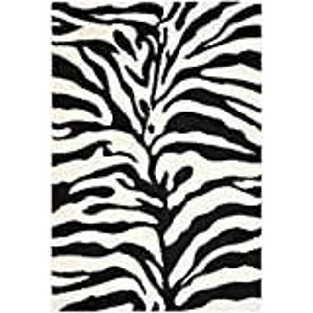 Braylee Looped Ivory/Black Rug (Rectangle 68 x 121cm)