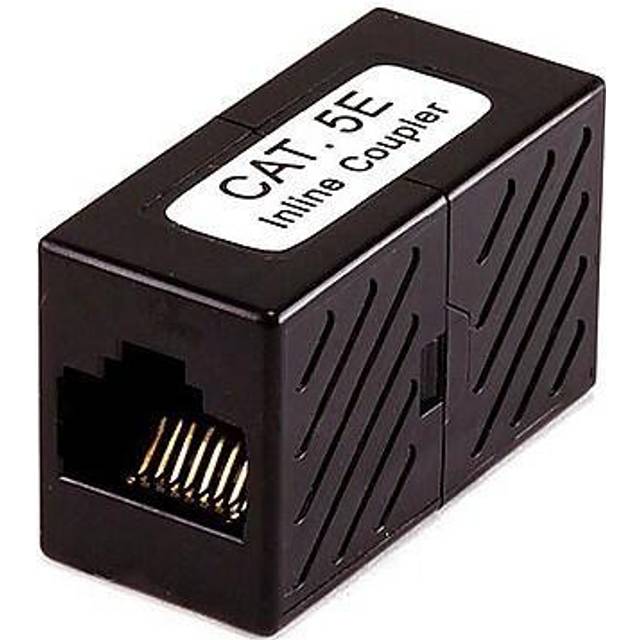 Monoprice Cat5e RJ45 Modular Inline Coupler, Black