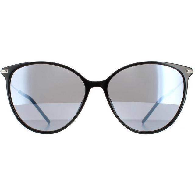 Hugo Boss Round Mens Black Silver Mirror 1272/S - One Size