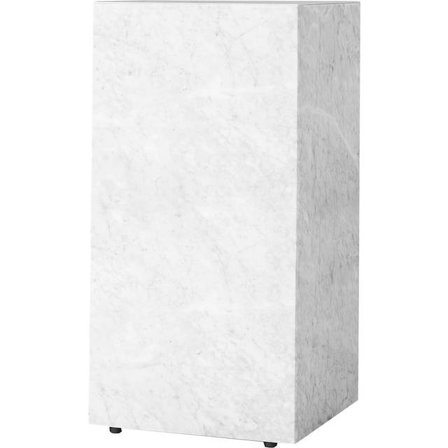 Plinth Tall Side Table 51x30 cm, Marquina Marble