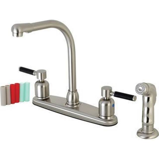 Kingston Brass FB758DKLSP Kaiser 8-Inch Centerset Kitchen Faucet with