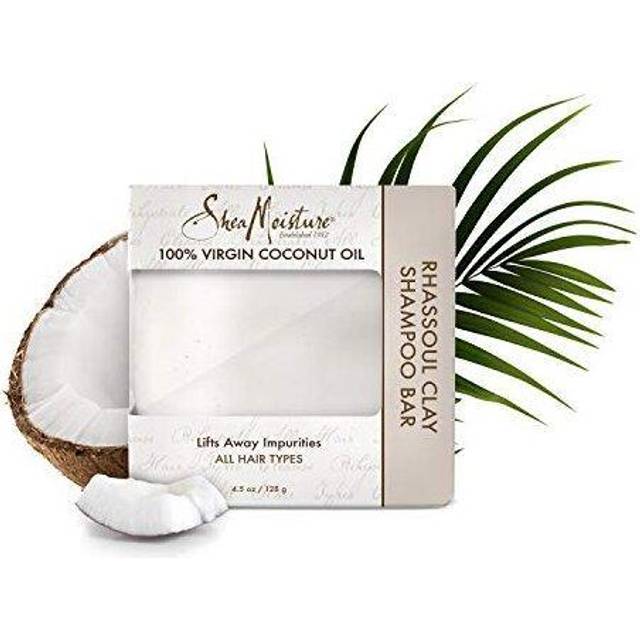 Shea Moisture 100% Virgin Coconut Oil Rhassoul Clay Shampoo Bar 128g