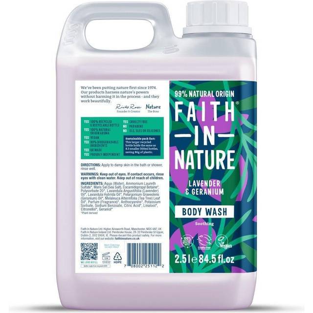 Faith in Nature Lavender & Geranium Body Wash - 2.5L