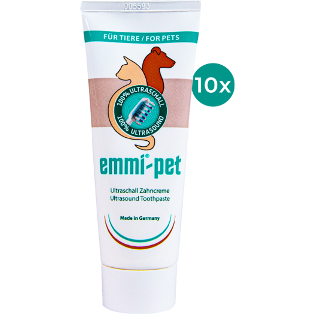 Emmi-pet Dog Toothpaste for Ultrasonic Toothbrush - Dog Toothpaste - Vegan, Free from Nanomaterials & Microplastics - Without Animal Testing - 75 ml