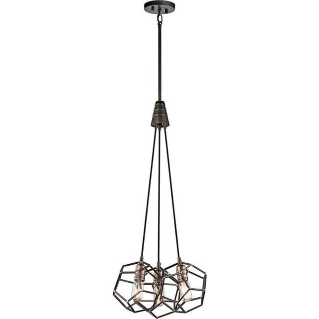 Kichler KL/ROCKLYN3 RS Rocklyn 3 Light Chandelier Raw Steel