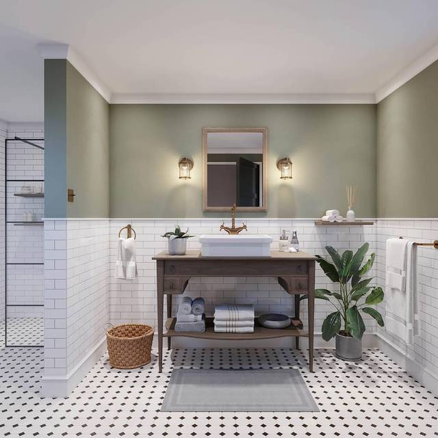 Kichler QN-ASHLANDBAY1-NBR-BATH Ashland Bay 1 Light Bathroom Wall Ligh