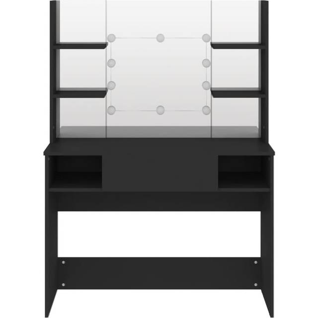 Vidaxl - Makeup Table with led Lights 100x40x135 cm mdf Shining Black