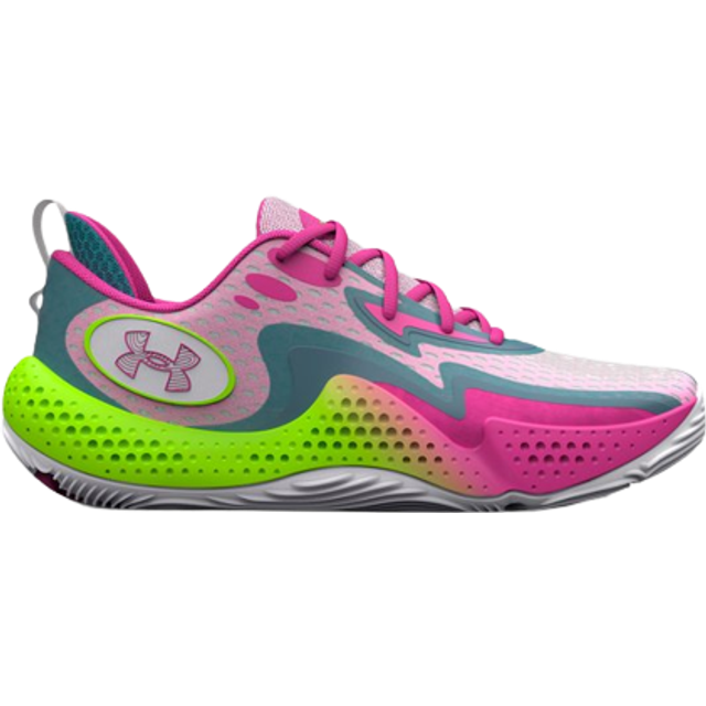 Under Armour Spawn 5 'White Lime Pink' 3026285-100 - GREY/PINK/LIME - 9