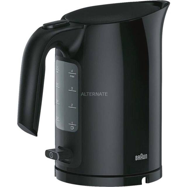 Braun WK 3000 WH vattenkokare | kapacitet 1,0 l | 2 200 watt | Tryckkokningssystem | avtagbart antikalkfilter | stor vattennivåindikator | BPA-fri | vit