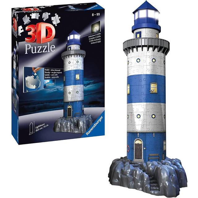 Ravensburger Lighthouse - Night Edition, 216pc 3D Jigsaw PuzzleÂ®