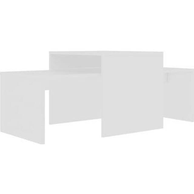 Soffbord set betonggrå 100x48x40 cm konstruerat trä