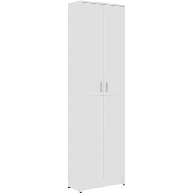 Hallgarderob Rökfärgad ek 55x25x189 cm konstruerat trä