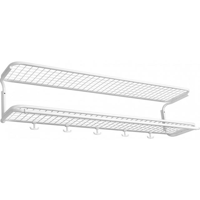 Essem Design Classic 650 hatthylla svart/svart, 2 plan, 100 cm
