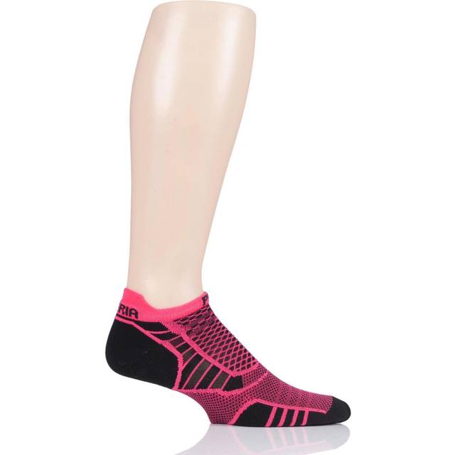 1 Pair Pink Experia By Ultra Light Running No Show Socks Unisex 5.5-7.5 Unisex - Thorlos