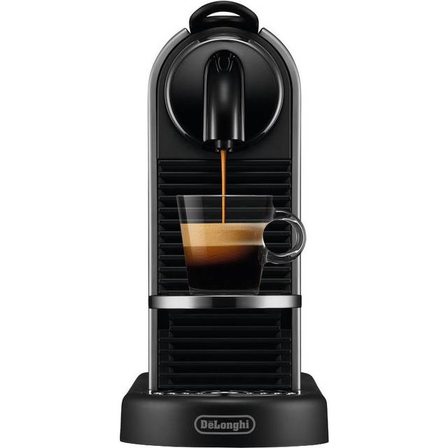 Nespresso De'Longhi CitiZ Platinum EN220.T, Kapselkaffebryggare, 4 koppstorlekar, 19 bar, 1260 W, titan