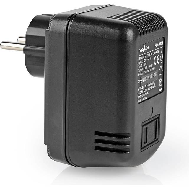 Nedis Omvandlare 230 V växelström - 110 V växelström, 45 W, Ojordat US-uttag