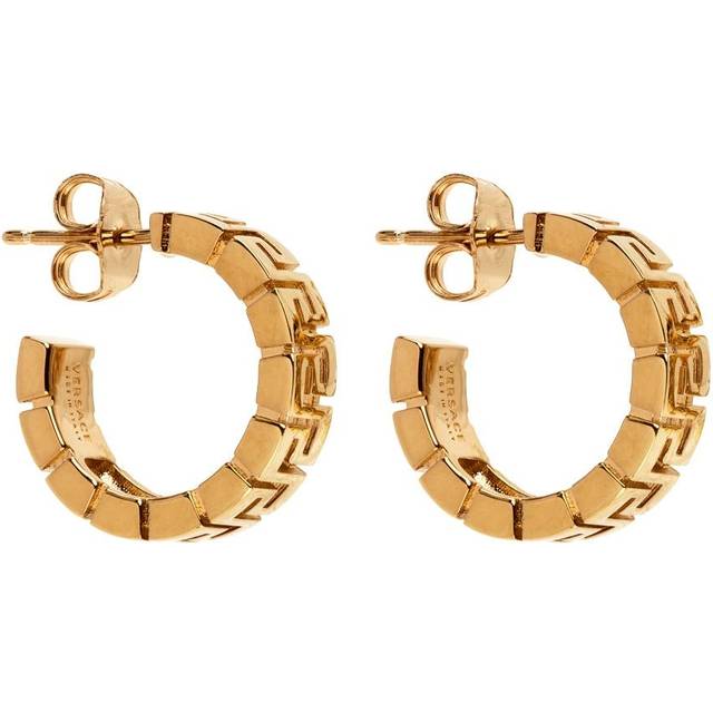 Versace Greca hoop earrings - gold (One Size)