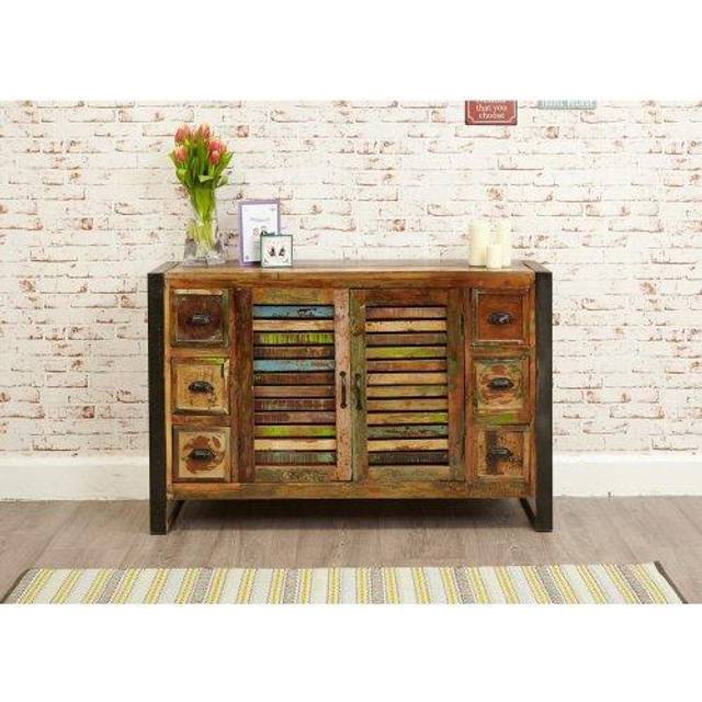 Baumhaus Urban Chic 2 Door 6 Drawer Sideboard - Multi
