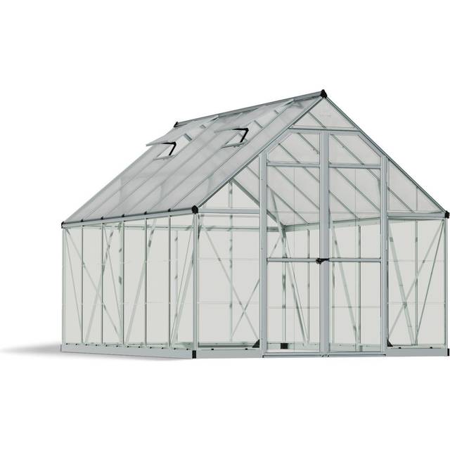 8'x12' Palram Canopia Balance Large Walk In Aluminium Framed Greenhouse (2.4x3.6m)