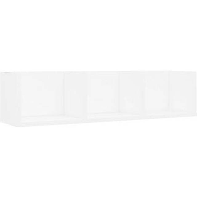 vidaXL CD Wall Shelf Concrete Grey 75x18x18 cm Engineered Wood