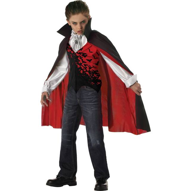 Dark Vampire Kid's Costume | Kid's Vampire Costumes - Black&#47;Red (M)