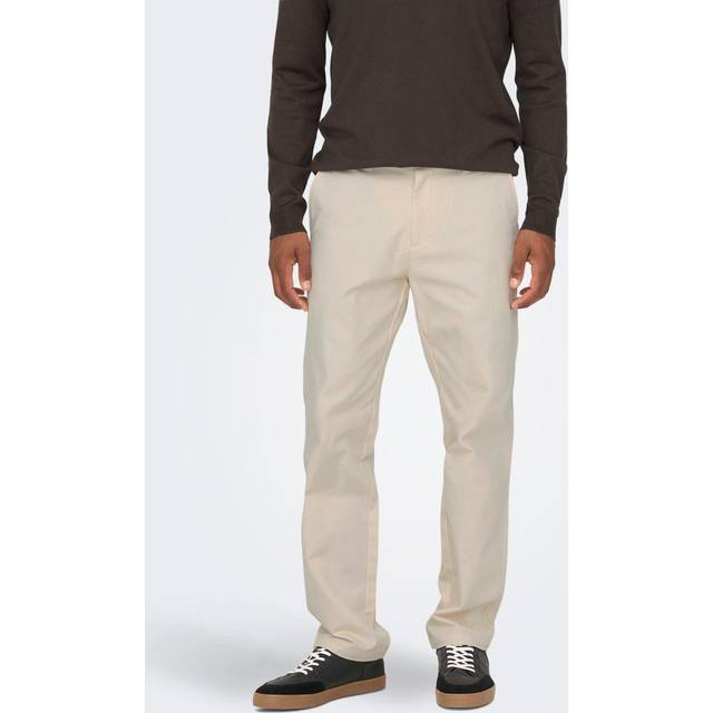 ONLY & SONS Onsedge-Ed Loose 0073 Pant Noos |Beige |33 x 32
