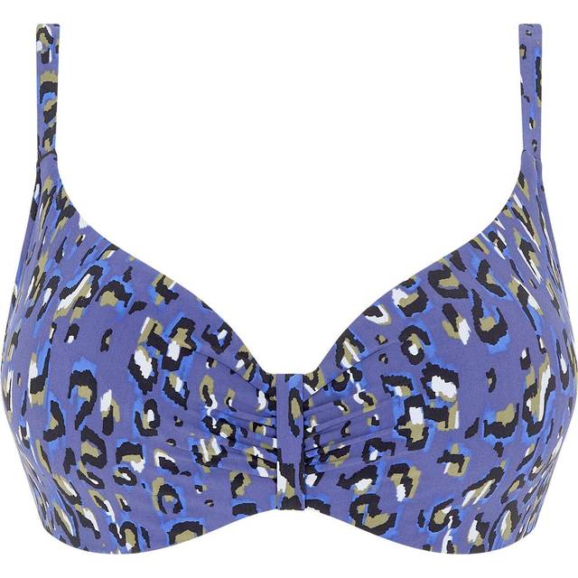 Chantelle EOS Covering Underwire Bikini Bra - Blue Pattern - F 70 * Kampanj *