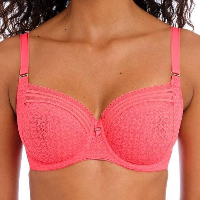 Womens Viva Underwire Side Support Bra - Orange - 30DD