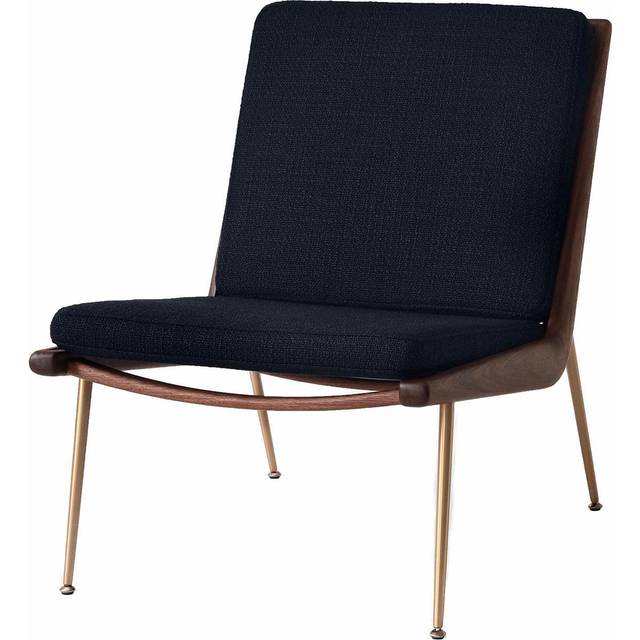 &Tradition - Boomerang HM1 Lounge Chair - beige/eiche/Stoff Karakorum 003/BxTxH 61x69x80cm/Kunststoffgleiter/HR-Schaumstoff/Gestell eiche weiß geölt/F - oak (80.0 x 61.0 x 69.0cm)