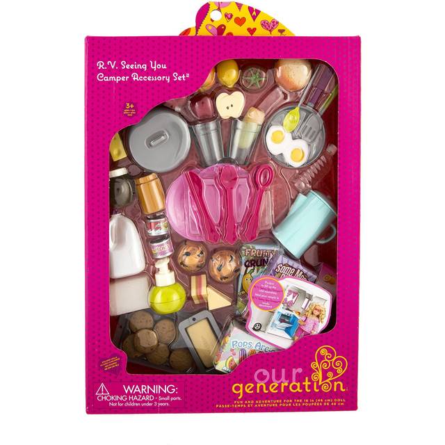 Our Generation BD37060A RV Camper Accessory Set Doll, Various