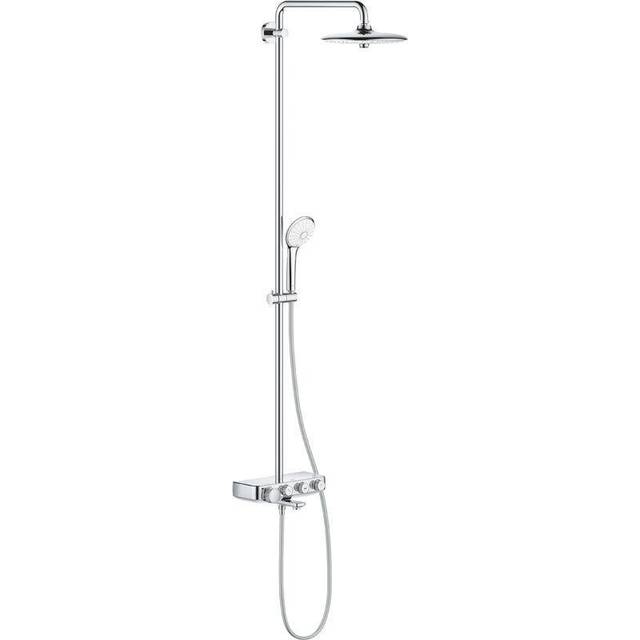 Euphoria SmartControl System 260 Mono Shower set with bath/shower thermostat for wall mounting, Chrome (26510000) - Grohe