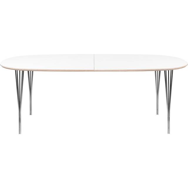 Haslev - Symphony 78 Matbord 105x200 / Krom - Vit