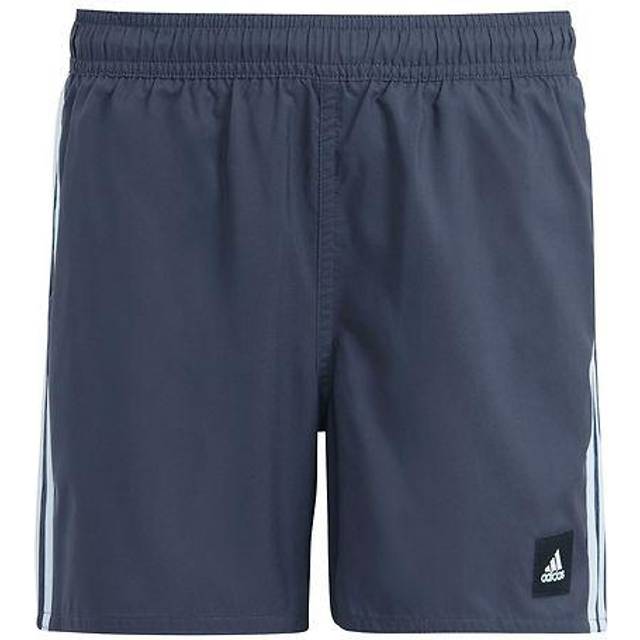 adidas Pojkar 3 Stripes Badshorts, Shadow Navy/Dawn Blue, 128