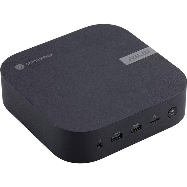 ASUS CHROMEBOX5-S5007UN Mini stationär dator (Intel Core i5-1240P processor, integrerad Intel Iris Xe-grafik, 8 GB DDR4-minne, 128 GB M.2 NVMe PCIe 3.0 SSD, WIFI 6E, Chrome OS) svart