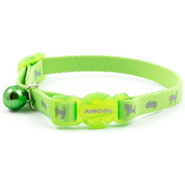 Ancol Kitten & Small Cat Collar Hi-Vis Safety Green